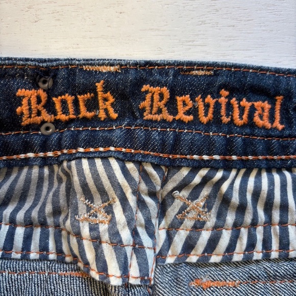 Rock Revival Noelie Jeans 26 Dark WAsh Low Rise - Picture 6 of 13